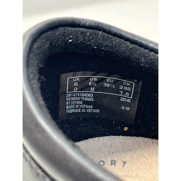 Clarks Collection Black Leather Womens Shoes Size 10 - Picture 8 of 14